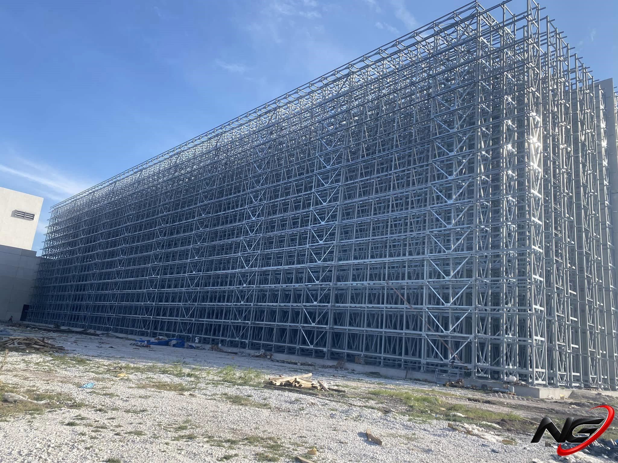 Completed high-bay racking at the Abalıoğlu milk powder plant in Niğde