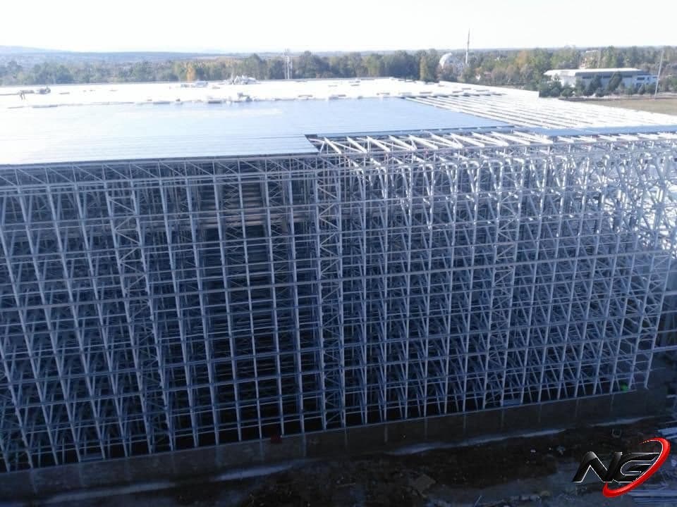 Completed high-bay racking at the tobacco factory in Samsun